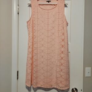 Tiana B. Elegant Peach Lace Dress Size 16 NWT